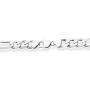 Miabella 925 Sterling Silver Italian 11mm Solid Diamond-Cut Figaro Link Chain Necklace for Men, 18, 20, 22, 24, 26, 30 inch
