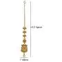 MUCH-MORE Light Weighted Gold Polish Kundan Work Maang Tikka for Girls & Women