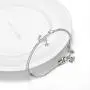 AOBOCO Sterling Silver Moon & Star Bangle Bracelet Embellished with Crystals from Austria, Fine Anniversary Birthday Jewelry Gifts for Women AOBOCO Sterling Silver Moon & Star Bangle Bracelet Embellished with Crystals from Austria, Fine Anniversary Birthday Jewelry Gifts for Women