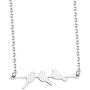 AKTAP Bird Necklace Birds on a Branch Necklace Three Little Birds Inspired Love Bird Jewelry
