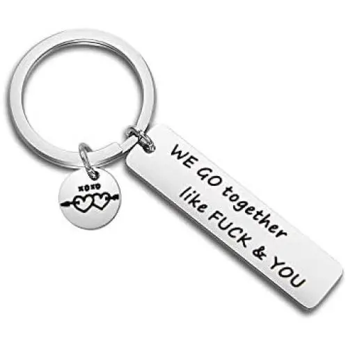 MAOFAED Funny Friend Gift We Go Together Like & You Funny Gift Friend Friendship Keychain BFF Gift MAOFAED Funny Friend Gift We Go Together Like & You Funny Gift Friend Friendship Keychain BFF Gift