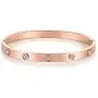 Love Friendship Bracelet Bangle Gold Rose Gold Silver with Cubic Zirconia Stones Stainless Steel Hinged Jewelry with Crystal Oval Bracelet Birthday Present for Her Women Teen Girls Love Friendship Bracelet Bangle Gold Rose Gold Silver with Cubic Zirconia Stones Stainless Steel Hinged Jewelry with Crystal Oval Bracelet Birthday Present for Her Women Teen Girls