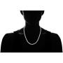 NYC Sterling Women 4MM Round Prong Cubic Zirconia Tennis Necklace