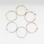 3 Pairs Rose Gold Plated Hoop Earrings for Women Girl Fashion Sensitive Ears