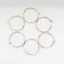 3 Pairs Rose Gold Plated Hoop Earrings for Women Girl Fashion Sensitive Ears