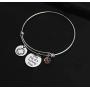 TIIMG One Day at a Time Sobriety Gift Addiction Recovery Gift AA Gift NA Gift 12 Step Gifts Alcoholics Anonymous AA NA Recovery Sobriety Bracelet