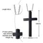 VNOX Personalized Bible Verse Customized Name Date Cube Prayer Cross Pendant Necklace,Religious Baptism Faith Gift