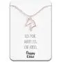Happy Kisses Horse Necklace – Horse Gift for Horseback Riders – Cute Outline Pendant for Women & Girls - Sweet Message Card Happy Kisses Horse Necklace – Horse Gift for Horseback Riders – Cute Outline Pendant for Women & Girls - Sweet Message Card