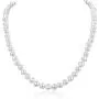 Natural A+ Quality Round White Cultured Freshwater Pearl Necklace Jewelry for Women Girls Anniversary Birthday Mother Christmas Gifts Natural A+ Quality Round White Cultured Freshwater Pearl Necklace Jewelry for Women Girls Anniversary Birthday Mother Christmas Gifts