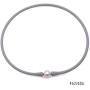 JYX JEWELRY Pearl Necklace Bracelet Set Special 11-11.5mm Pearl Silicone Necklace and Bracelet