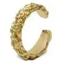 CALISTA Talia Earcuff. Adjustable no-piercing. Coral textured detailed design. Handmade in 22K Gold Plated Brass