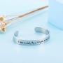 LParkin Sister Gifts from Sister Bracelets A Sister is Gods Way of Making Sure We Never Walk Alone Stainless Steel Polished 6”3/8”