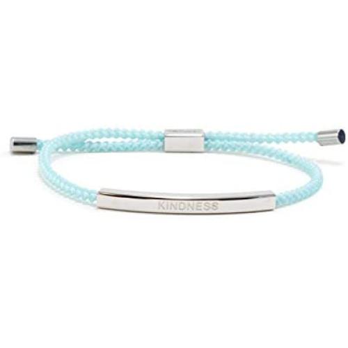 Tally Puppy Kindness Engraved Braided Bracelet Inspirational Bracelets Encouragement Gifts for Women Mantra Bracelets Women Thinking of You Gifts for Women Meaningful Gifts Adjustable Bracelet