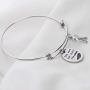 WSNANG Cancer Awareness Bracelet Cancer Survivor Gift She Wore Her Scars Like Wings Bracelet Inspirational Recovery Jewelry Support Cancer Gifts for Her