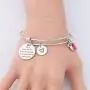 KUIYAI You are Braver Than You Believe Awareness Bracelet with Birthstone Inspirational Jewelry Gifts for Women Girls