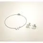 FANCIME White/Yellow/Rose Gold Plated 925 Sterling Silver Cute Cable Link Chain Dainty Delicate Elephant Bracelet Jewelry For Women Girls, 15 + 3cm FANCIME White/Yellow/Rose Gold Plated 925 Sterling Silver Cute Cable Link Chain Dainty Delicate Elephant Bracelet Jewelry For Women Girls, 15 + 3cm