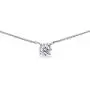 GemStar USA Sterling Silver 6mm Solitaire Choker Necklace Made with Swarovski Zirconia GemStar USA Sterling Silver 6mm Solitaire Choker Necklace Made with Swarovski Zirconia