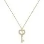 MONOZO Initial Necklace for Women Gold, 14K Gold Plated Letter Charm Necklaces Cubic Zirconia Pendant Key Initial Necklace for Women Her Teen Girls Birthday