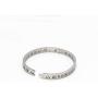 Baoli Zircon Jewelry Roman Numerals Bangle Bracelet for Women (Silver)