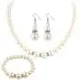 Acedre Pearl Bridal Necklace Earrings Bracelet Set Bride Wedding Jewelry Set Rhinestone Choker Necklace for Women and Girls (Set of 4) Acedre Pearl Bridal Necklace Earrings Bracelet Set Bride Wedding Jewelry Set Rhinestone Choker Necklace for Women and Girls (Set of 4)