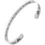 RENYILIN Creative Cuff Bracelet, Zodiac Bracelet, Inspirational Stainless Steel Bracelet for Men and Women