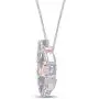 1/20 CTTW Round Cut Natural Diamond Accent Two Tone Elephant Pendant Necklace In 14K Gold Over Sterling Silver 1/20 CTTW Round Cut Natural Diamond Accent Two Tone Elephant Pendant Necklace In 14K Gold Over Sterling Silver