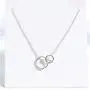 XYM Mother Daughter Necklace - Sterling Silver Two Interlocking Infinity Double Circles XYM Mother Daughter Necklace - Sterling Silver Two Interlocking Infinity Double Circles