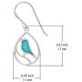 Boma Jewelry Sterling Silver Bird Teardrop Inlay Earrings