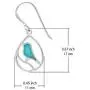 Boma Jewelry Sterling Silver Bird Teardrop Inlay Earrings Boma Jewelry Sterling Silver Bird Teardrop Inlay Earrings
