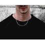 Savlano 925 Sterling Silver 2mm Italian Solid Figaro Link Chain Necklace with Gift Box for Men & Women - Made in Italy