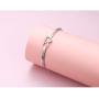 925 Sterling Silver Knot Inspirational Bracelet Engraved''Always My Sister, Forever My Friend'' Adjustable Sisters Bracelets Friendship Jewelry for Women