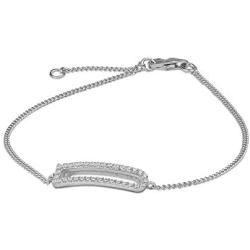 VANAXIN Platinum Plated 925 Sterling Silver Round Cut Cubic Zirconia Tennis Bracelet Bridesmaid Bracelets for Women 7.5