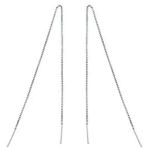 YFN Threader Earrings Sterling Silver Chain -Earrings For Women Dangle Earrings Thread Dangling Threaded Long Chain Earring Nickel Free Hypoallergenic Ear for Women Girls YFN Threader Earrings Sterling Silver Chain -Earrings For Women Dangle Earrings Thread Dangling Threaded Long Chain Earring Nickel Free Hypoallergenic Ear for Women Girls