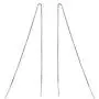 YFN Threader Earrings Sterling Silver Chain -Earrings For Women Dangle Earrings Thread Dangling Threaded Long Chain Earring Nickel Free Hypoallergenic Ear for Women Girls YFN Threader Earrings Sterling Silver Chain -Earrings For Women Dangle Earrings Thread Dangling Threaded Long Chain Earring Nickel Free Hypoallergenic Ear for Women Girls
