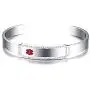 MPRAINBOW MP Stainless Steel CZ Customized Medical Alert ID Bangle Cuff Bracelet,Personalized Engraved MPRAINBOW MP Stainless Steel CZ Customized Medical Alert ID Bangle Cuff Bracelet,Personalized Engraved