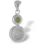 Starborn Sterling Silver Moldavite Muonionalusta Meteorite Prism Pendant Starborn Sterling Silver Moldavite Muonionalusta Meteorite Prism Pendant