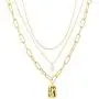 HAWSON Gold Lock Necklaces Dainty Choker Necklaces for Women, 18K Gold Plated Layering Paperclip Adjustable Link Chain Statement Choker Necklaces for Girls