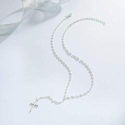 Yfe Women Cross Pendant Necklace Jewelry Crystal Cross Pendent Necklace for Women and Girls Minimlaist Y Style Necklaces