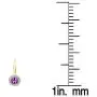 Dazzlingrock Collection 10K Ladies Halo Style Dangling Drop Earrings, Yellow Gold