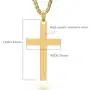 Cross Necklace for Men, Stainless Steel Cross Pendant Necklaces,18-32 inches Chain Silver Gold Black Cross Necklace Cross Necklace for Men, Stainless Steel Cross Pendant Necklaces,18-32 inches Chain Silver Gold Black Cross Necklace
