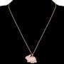 WEVENI Alloy Antique Gold Silver Plated Easter Bunny Rabbit Necklace Pet Pendant Jewelry for Women Girls Gift