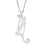 Abc Cubic Zirconia Pave CZ Cursive Script Letter Alphabet Initial Pendant Necklace For Teen Women 925 Sterling Silver Abc Cubic Zirconia Pave CZ Cursive Script Letter Alphabet Initial Pendant Necklace For Teen Women 925 Sterling Silver