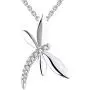 JO WISDOM Women Dragonfly Necklace,925 Sterling Silver Cubic Zirconia Dragonfly Pendant Necklace,Jewelry for Women JO WISDOM Women Dragonfly Necklace,925 Sterling Silver Cubic Zirconia Dragonfly Pendant Necklace,Jewelry for Women