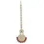 MUCH-MORE Indian Traditional Kundan Bridal Necklace Pearl & Colored Beads Bollywood Style Set for Women MUCH-MORE Indian Traditional Kundan Bridal Necklace Pearl & Colored Beads Bollywood Style Set for Women