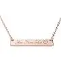 Customizable Your Name Bar Necklace Custom Jewelry Plated in 16k Rose Gold - Personalized Engraved Accessories for Wedding, Birthday, Graduation, Mothers Day, Christmas - With Present Box Customizable Your Name Bar Necklace Custom Jewelry Plated in 16k Rose Gold - Personalized Engraved Accessories for Wedding, Birthday, Graduation, Mothers Day, Christmas - With Present Box