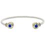 John Medeiros Classy Beijos Collection Two Stone Cubic-Zirconia Small Cuff Bracelet Made in America