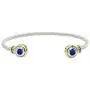 John Medeiros Classy Beijos Collection Two Stone Cubic-Zirconia Small Cuff Bracelet Made in America John Medeiros Classy Beijos Collection Two Stone Cubic-Zirconia Small Cuff Bracelet Made in America