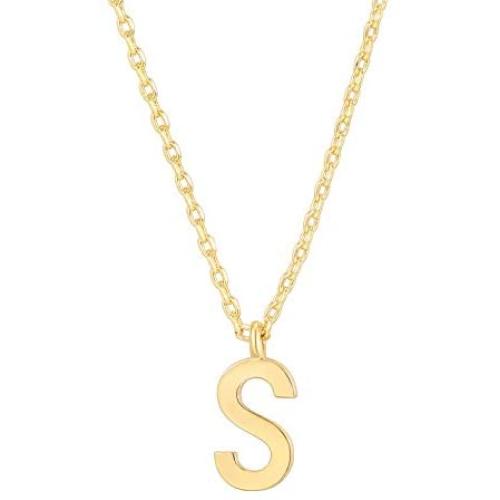 PAVOI 14K Gold Plated Initial Necklace | Letter Necklaces for Women