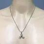 Celtic Jewelry Druid Triskele Triskelion Viking Pewter Mens Womens pendant necklace Amulet Charm for men women unisex w silver ball chain