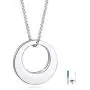 Jinlou Circle of Life Urn Necklace for Ashes Always in My Heart Sterling Silver Cremation Urns Pendant Eternity Memorial Necklaces for Women